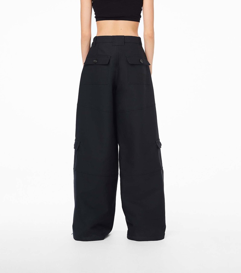 Women's Marc Jacobs Wide Leg Cargo Pants Black | UAE-963705