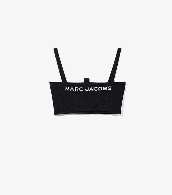 Women's Marc Jacobs Bandeau Blouse Black | UAE-317806