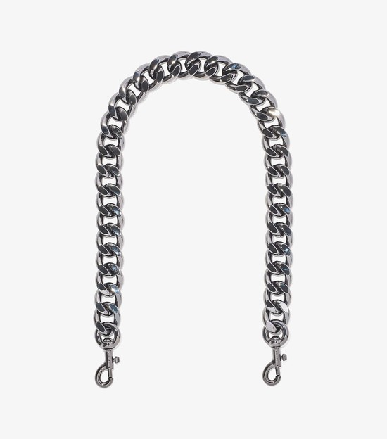 Women's Marc Jacobs Chainlink Shoulder Strap Bag Accessories Silver | UAE-803256