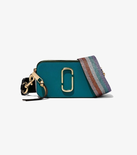 Women's Marc Jacobs Colorblock Snapshot Crossbody Bags Blue / Multicolor | UAE-627138