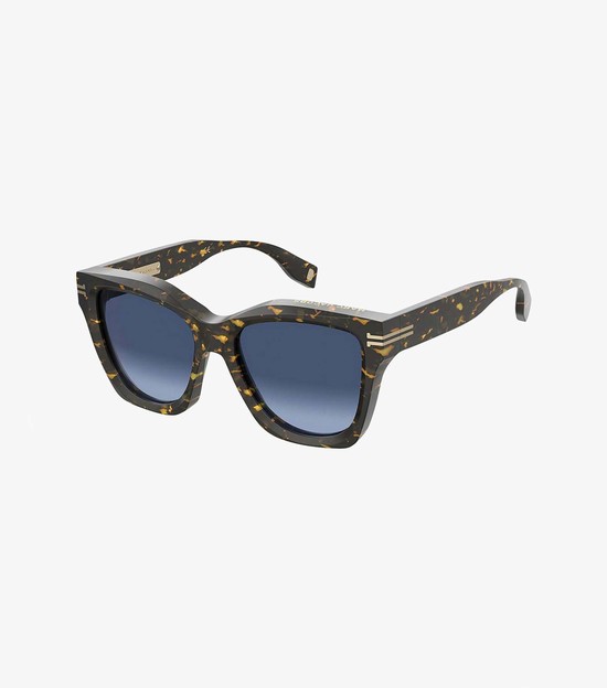 Women's Marc Jacobs Icon Edge Oversized Square Sunglasses Black | UAE-627418