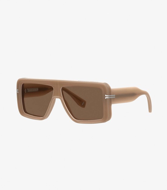 Women's Marc Jacobs Icon Rectangular Sunglasses Coffee | UAE-247016