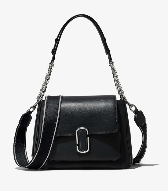 Women's Marc Jacobs J Marc Chain Satchel Bags Black / Silver | UAE-930752