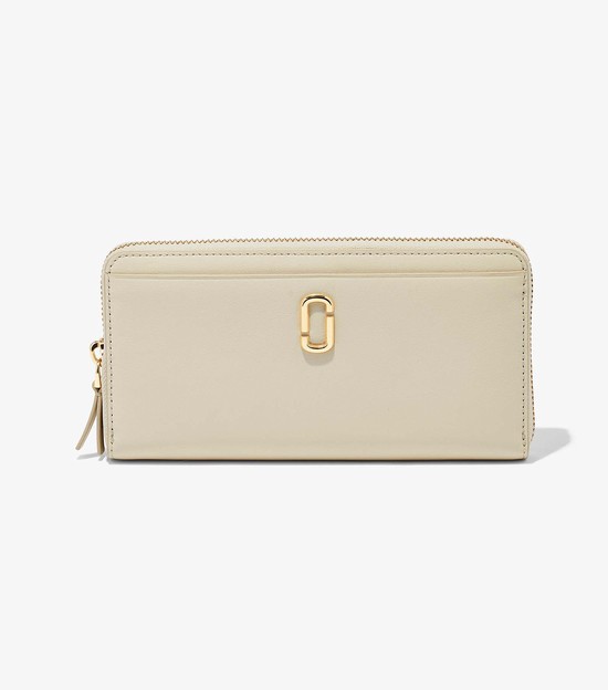 Women's Marc Jacobs J Marc Continental Large Wallets White | UAE-189625