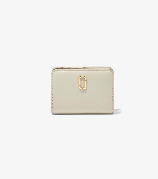 Women's Marc Jacobs J Marc Mini Compact Small Wallets White | UAE-853947