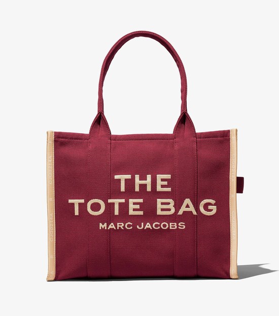 Women's Marc Jacobs Jacquard Large Tote Bags Red | UAE-351047