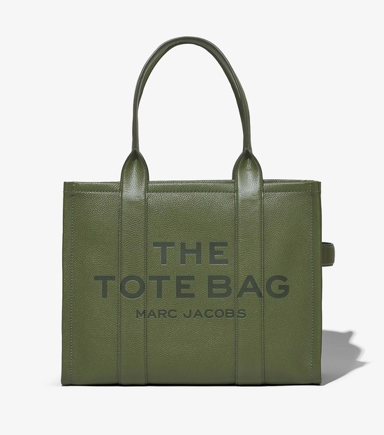 Women's Marc Jacobs Leather Large Tote Bags Green | UAE-310724