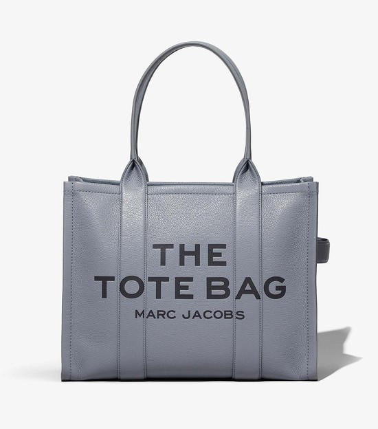 Women's Marc Jacobs Leather Large Tote Bags Grey | UAE-726591