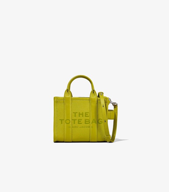 Women's Marc Jacobs Leather Micro Tote Mini Bags Green | UAE-518476