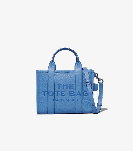 Women's Marc Jacobs Leather Mini Tote Bags Blue | UAE-794850