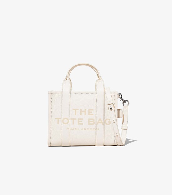 Women's Marc Jacobs Leather Mini Tote Bags White | UAE-930152