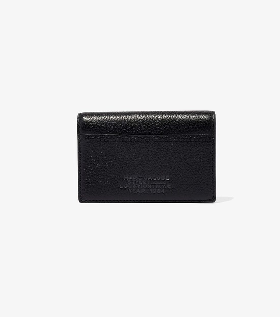 Women's Marc Jacobs Leather Small Bifold Small Wallets Black | UAE-983526