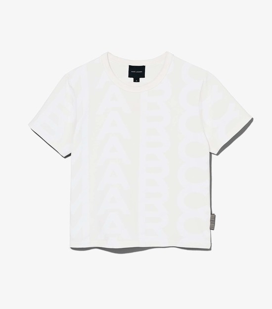 Women's Marc Jacobs Monogram Baby T Shirts White | UAE-570892