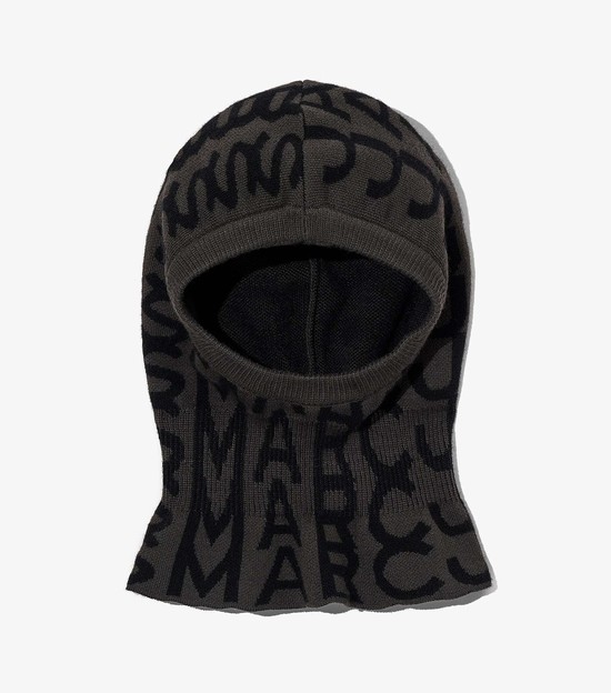 Women's Marc Jacobs Monogram Balaclava Hats Black | UAE-173629