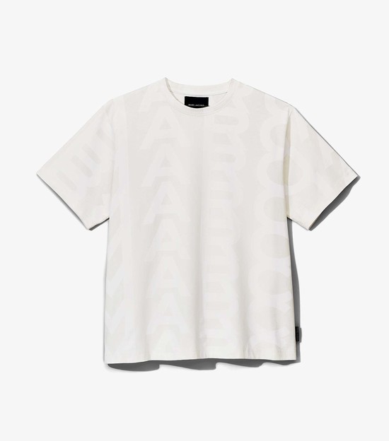 Women's Marc Jacobs Monogram Big T Shirts White | UAE-835249