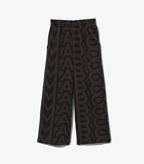 Women's Marc Jacobs Monogram Oversized Sweatpants Black / Grey | UAE-045831