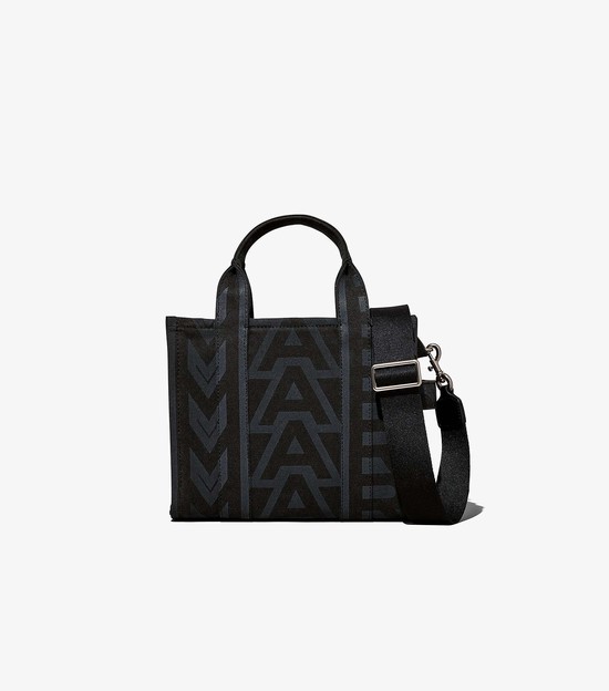 Women's Marc Jacobs Outline Monogram Mini Tote Bags Black | UAE-902843