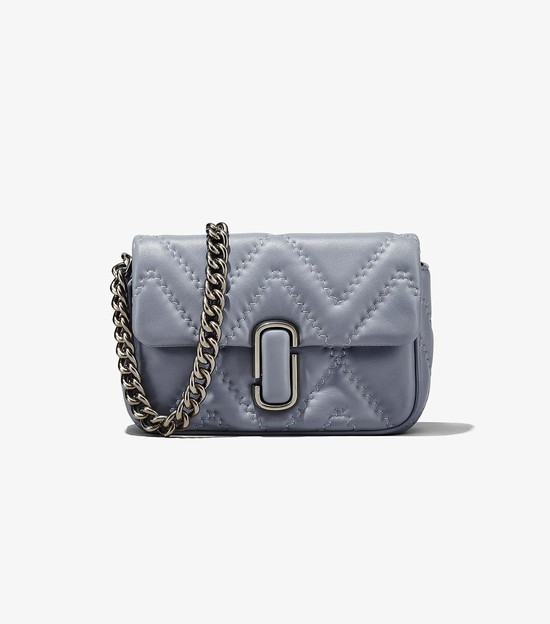 Women's Marc Jacobs Quilted Leather J Marc Shoulder Bags Grey | UAE-430895