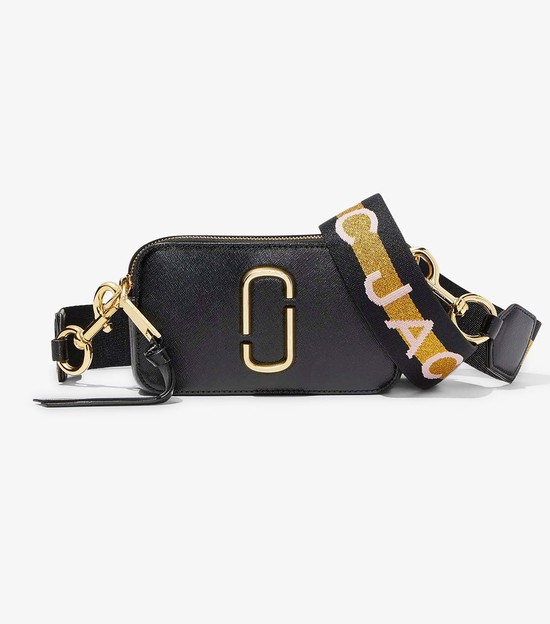 Women's Marc Jacobs Snapshot Crossbody Bags Black | UAE-561342