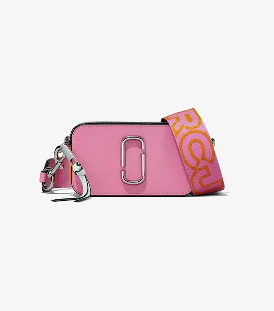 Women's Marc Jacobs Snapshot Crossbody Bags Pink / Multicolor | UAE-634057