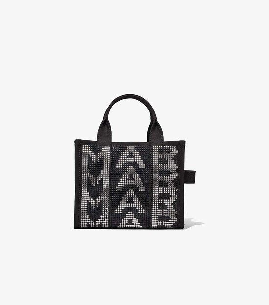 Women's Marc Jacobs Studded Monogram Tote Mini Bags Black / Grey | UAE-719386