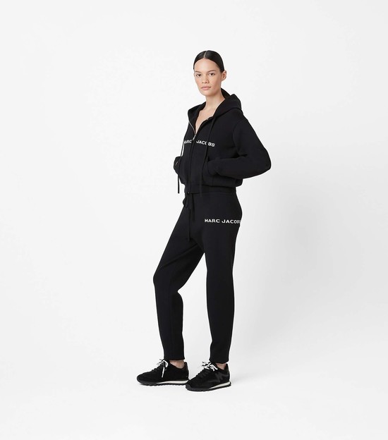 Women's Marc Jacobs Teddy Jogger Sneakers Black | UAE-974805